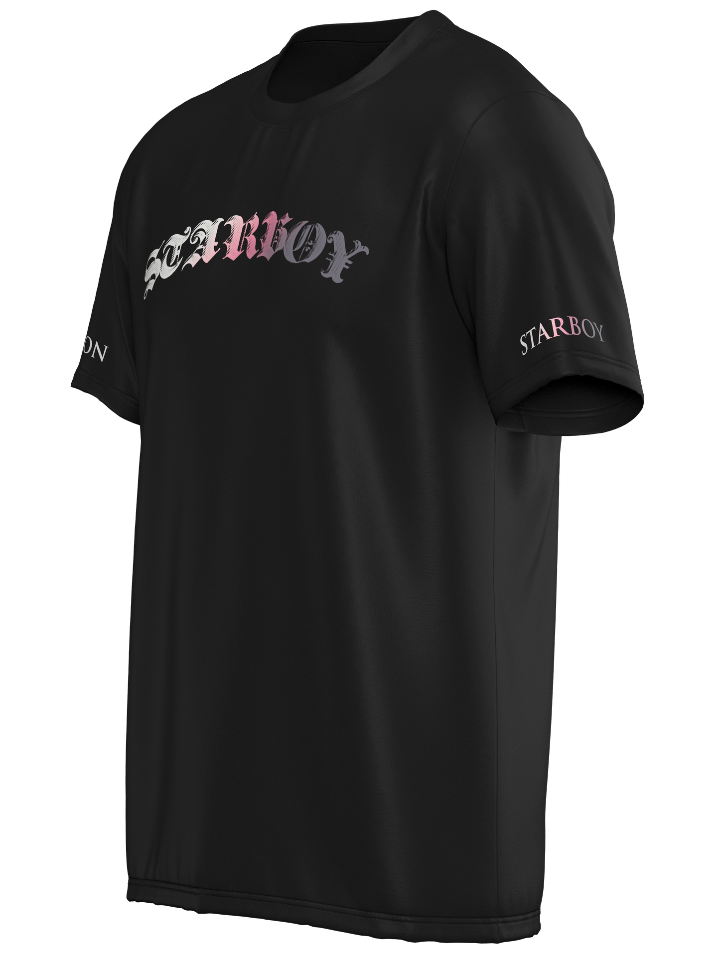 Starboy Tee Zwart ''Aim For The Stars''