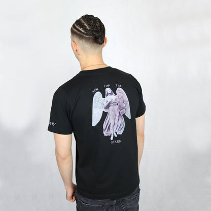 Starboy Tee Zwart ''Aim For The Stars''